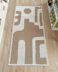 ALFOMBRA REVERSIBLE BEIGE Y TIERRA